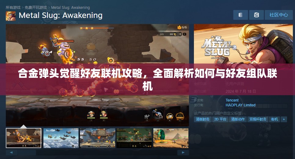 合金弹头觉醒好友联机攻略，全面解析如何与好友组队联机